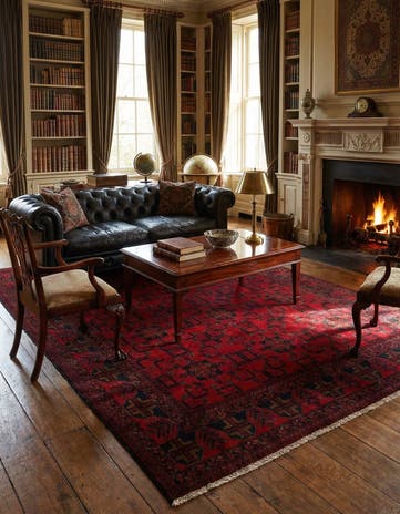 6' 7 x 9' 4 Hand Knotted Khal Mohammadi Wool Rug
