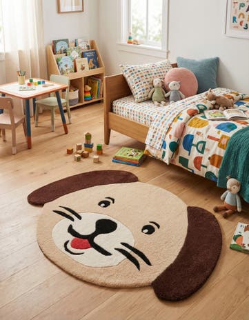 2' x 3' 1 Playtime Kids Wool Freeform Rug