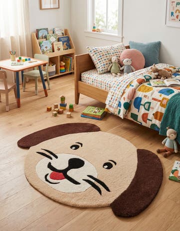 2' x 3' 1 Playtime Kids Wool Freeform Rug