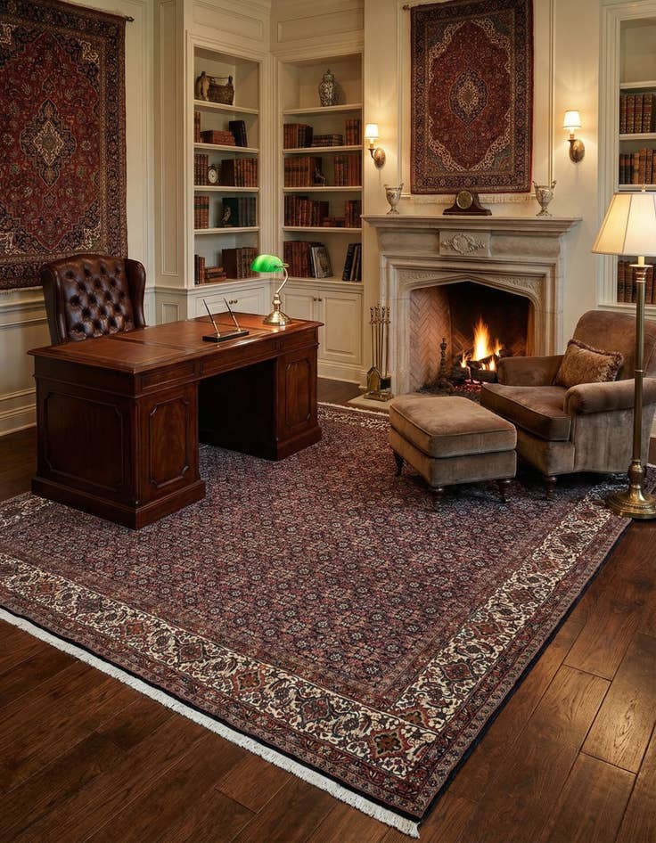 Detail image of  6' 9 x 6' 9 Bidjar Wool Square Rug