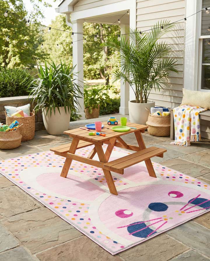 5' 3 x 7' 7 Easy-Clean Indoor / Outdoor Rug