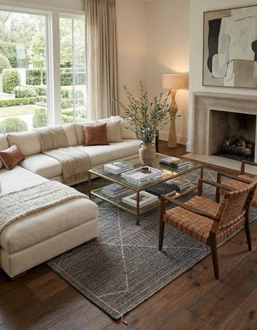 9' x 12' Hand Knotted Darya Wool Rug