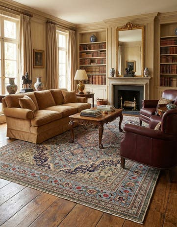 8' 2 x 10' 9 Hand Knotted Tabriz Persian Wool Rug