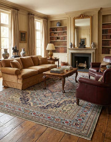 8' 2 x 10' 9 Hand Knotted Tabriz Persian Wool Rug