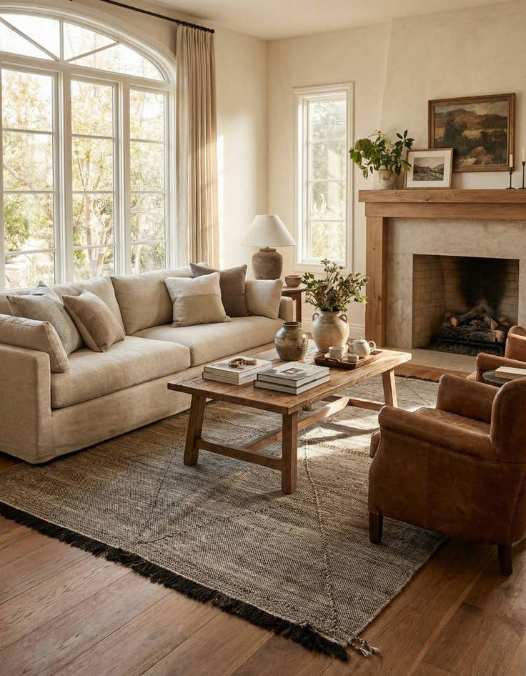 Detail image of  7' x 9' 7  Hand Knotted Moroccan Wool Rug