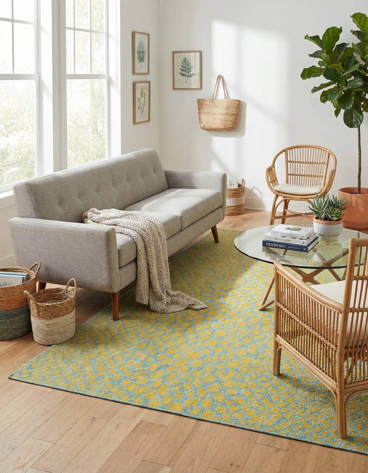 Detail image of 5' 3 x 8'  Washable Jill Zarin Cape Town Indoor / Outdoor Rug