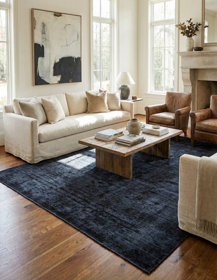 Detail image of 6' 3 x 9' 1  Hand Knotted Ultra Vintage Persian Wool Rug