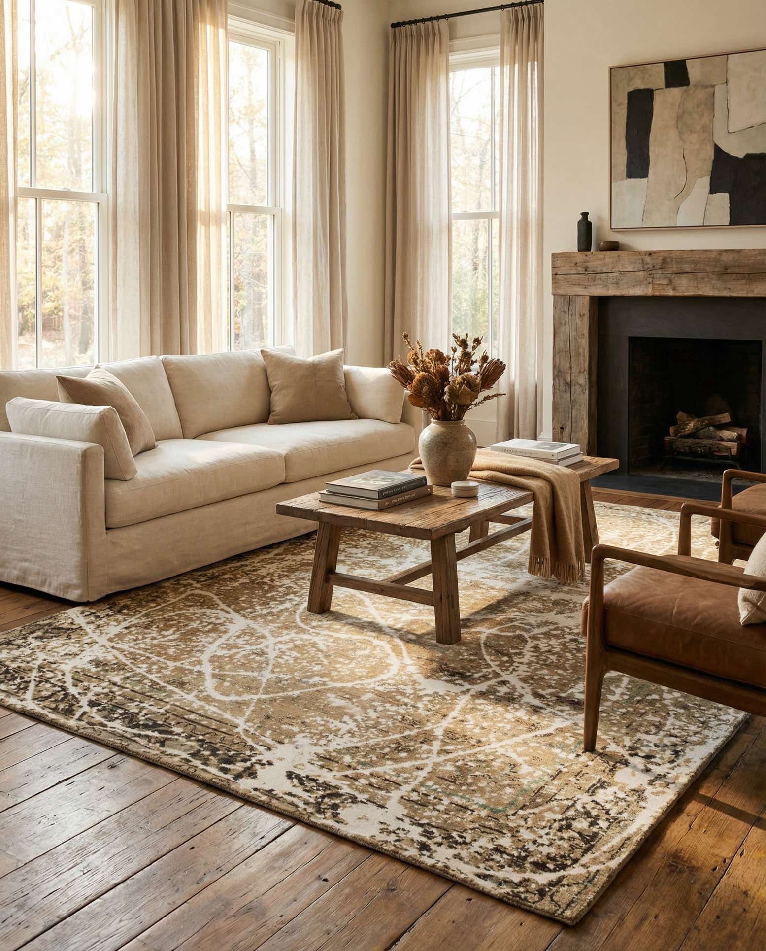 8' 10 x 12' Hand Knotted Ultra Vintage Persian Wool Rug