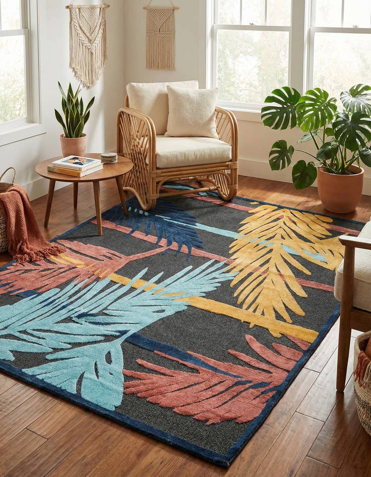 Detail image of 9' x 12' Easy-Clean Belize Indoor / Outdoor Rug
