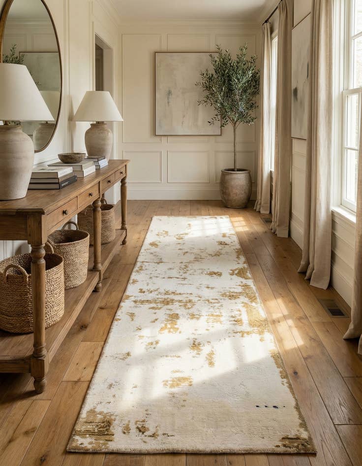 Detail image of 2' 6 x 9' 8  Hand Knotted Ultra Vintage Persian Wool Runner Rug