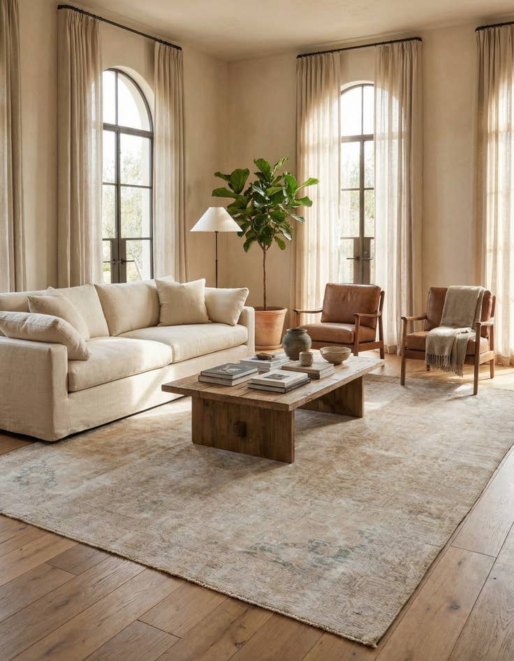 Detail image of 9' 8 x 12' 9  Hand Knotted Ultra Vintage Persian Wool Rug