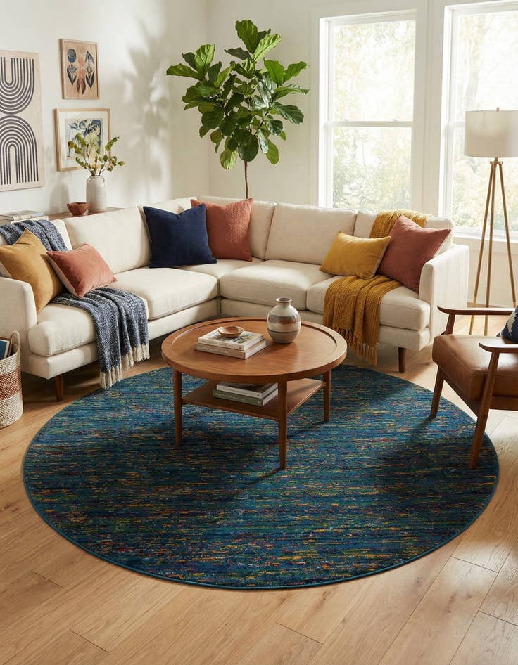 Detail image of 7' 10 x 7' 10 Calypso Round Rug