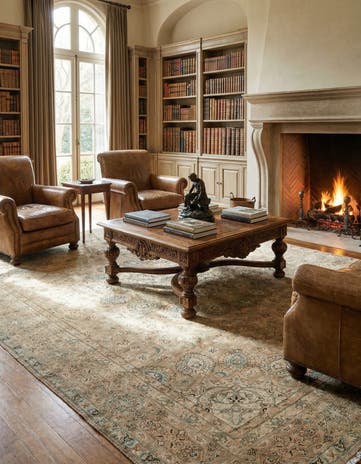 10' 4 x 15' 4 Hand Knotted Tabriz Persian Wool Rug