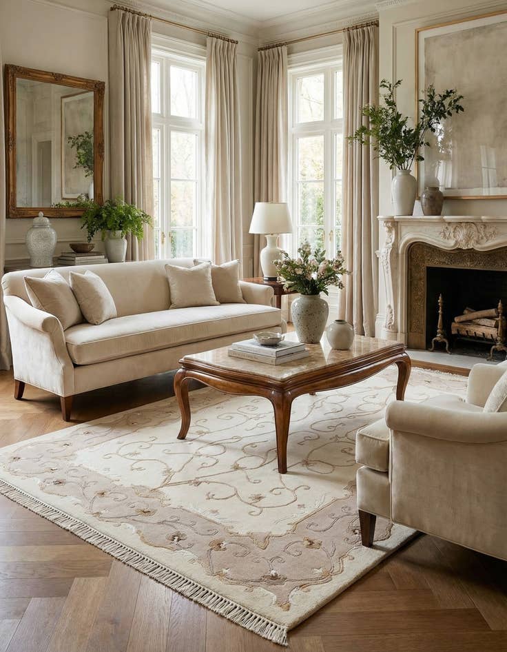 Detail image of 4' 1 x 6' Darya Rug