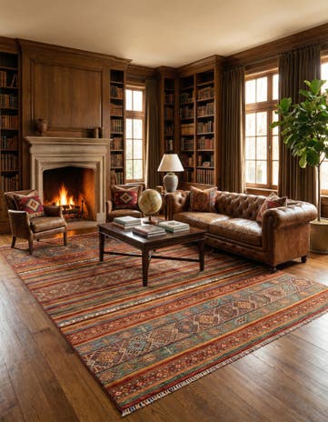 8' 3 x 10' Torkman Wool Rug