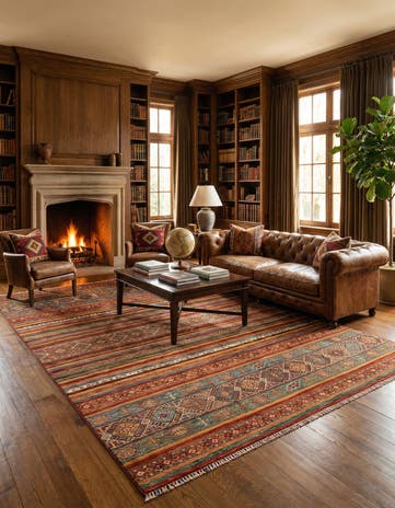 8' 3 x 10' Torkman Wool Rug