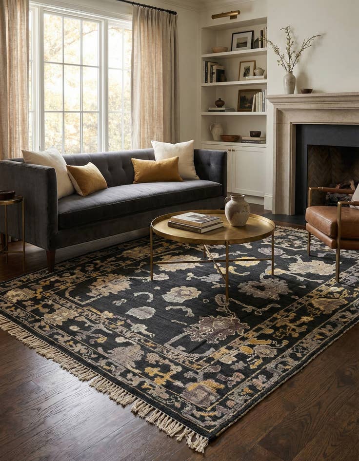 Detail image of 7' 10 x 10' 3  Hand Knotted Darya Wool Rug