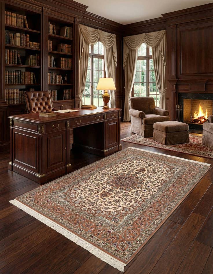 Detail image of 4' 9 x 7' 2 Isfahan Rug