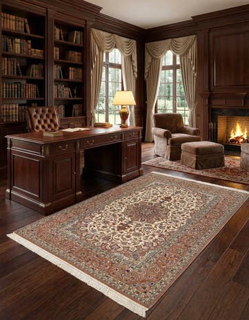 4' 9 x 7' 2 Isfahan Rug