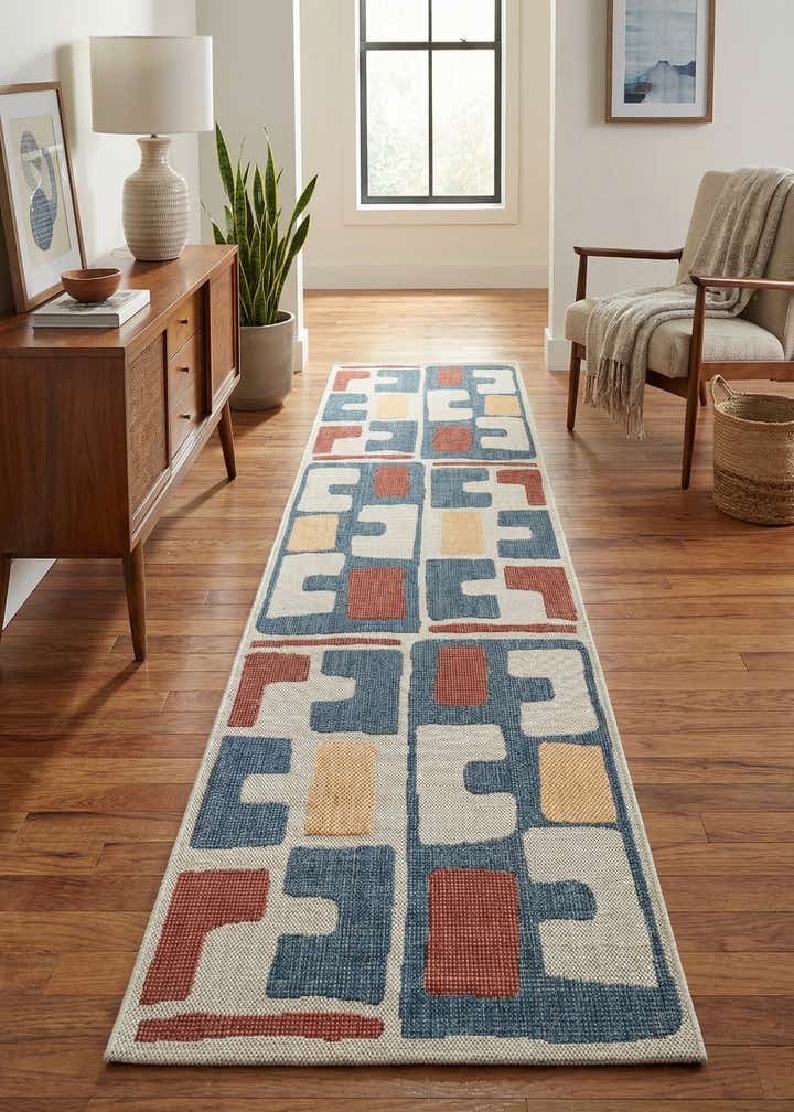2' 7 x 12' Easy-Clean Baja Indoor / Outdoor Runner Rug