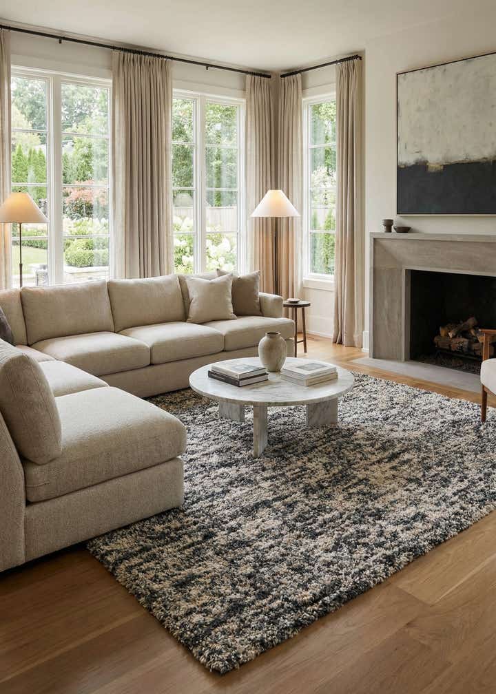 10' x 10' Hand Woven Haka Deluxe Shag Square Rug