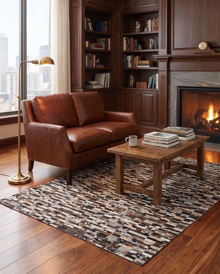 5' x 7' 11 Cowhide - Patchwork Rug