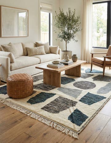 8' 4 x 10' 4 Hand Knotted Moroccan Wool Rug