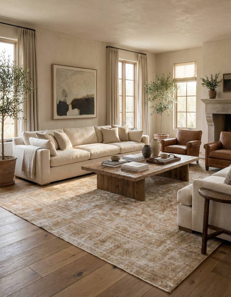 Detail image of 9' 1 x 13'  Hand Knotted Ultra Vintage Persian Wool Rug