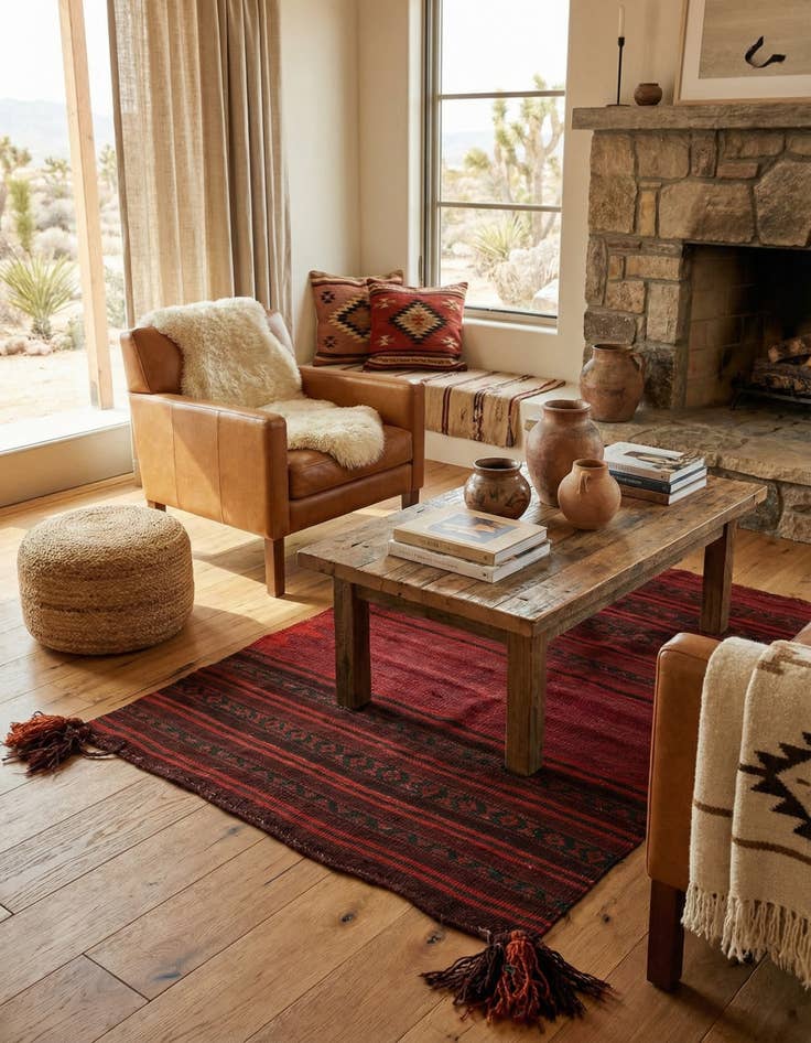 Detail image of 3' 5 x 3' 9  Hand Woven Kilim Fars Wool Square Rug