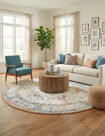 8' x 8' Veneto Round Rug