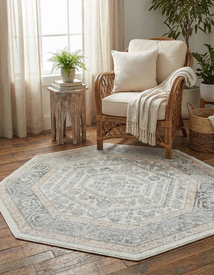 Detail image of 5' 3 x 5' 3 Aurelia Octagon Rug
