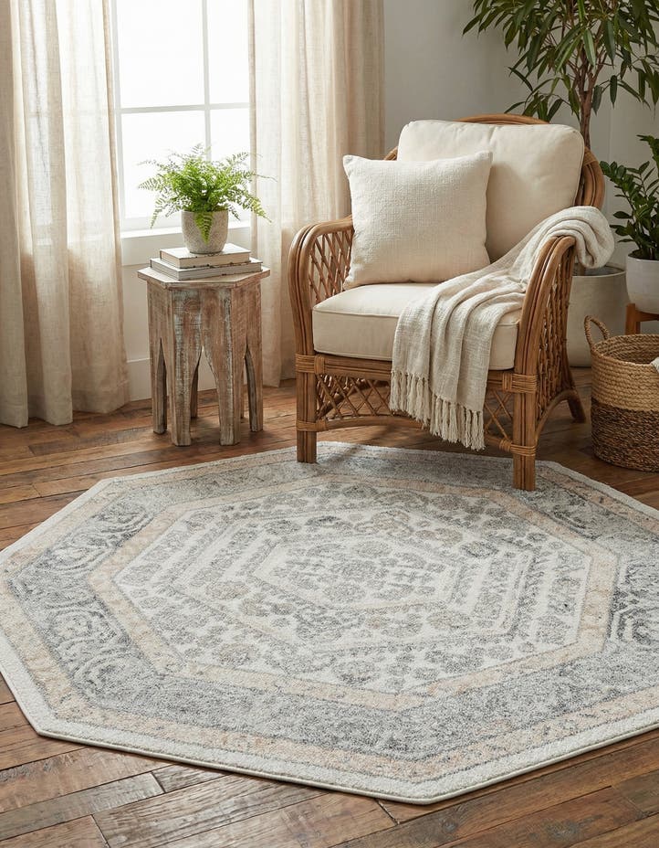 5' 3 x 5' 3 Aurelia Octagon Rug