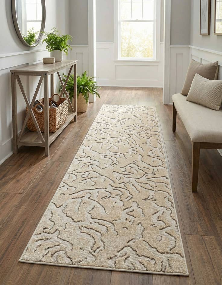 Detail image of  2' 7 x 10'  Washable Sabrina Soto Indoor / Outdoor Runner Rug