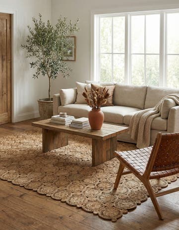 10' x 14' 1 Handmade Braided Jute Rug