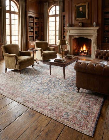 10' x 12' 8 Hand Knotted Ultra Vintage Persian Wool Rug