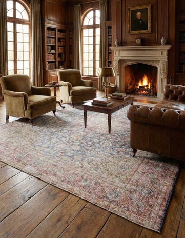 10' x 12' 8 Hand Knotted Ultra Vintage Persian Wool Rug
