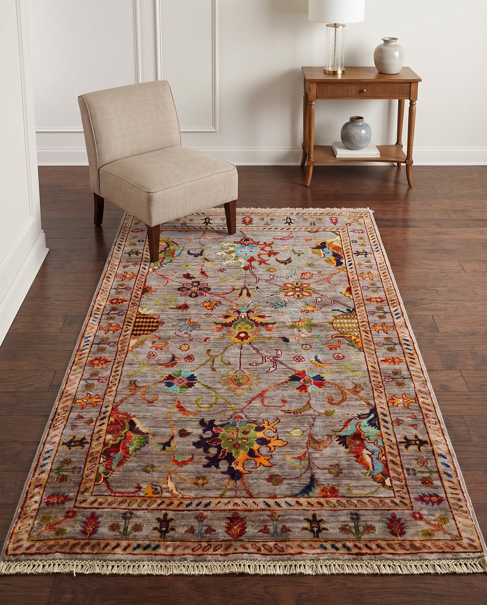 3' 4 x 5' 2 Hand Knotted Ariana Ziegler Rug