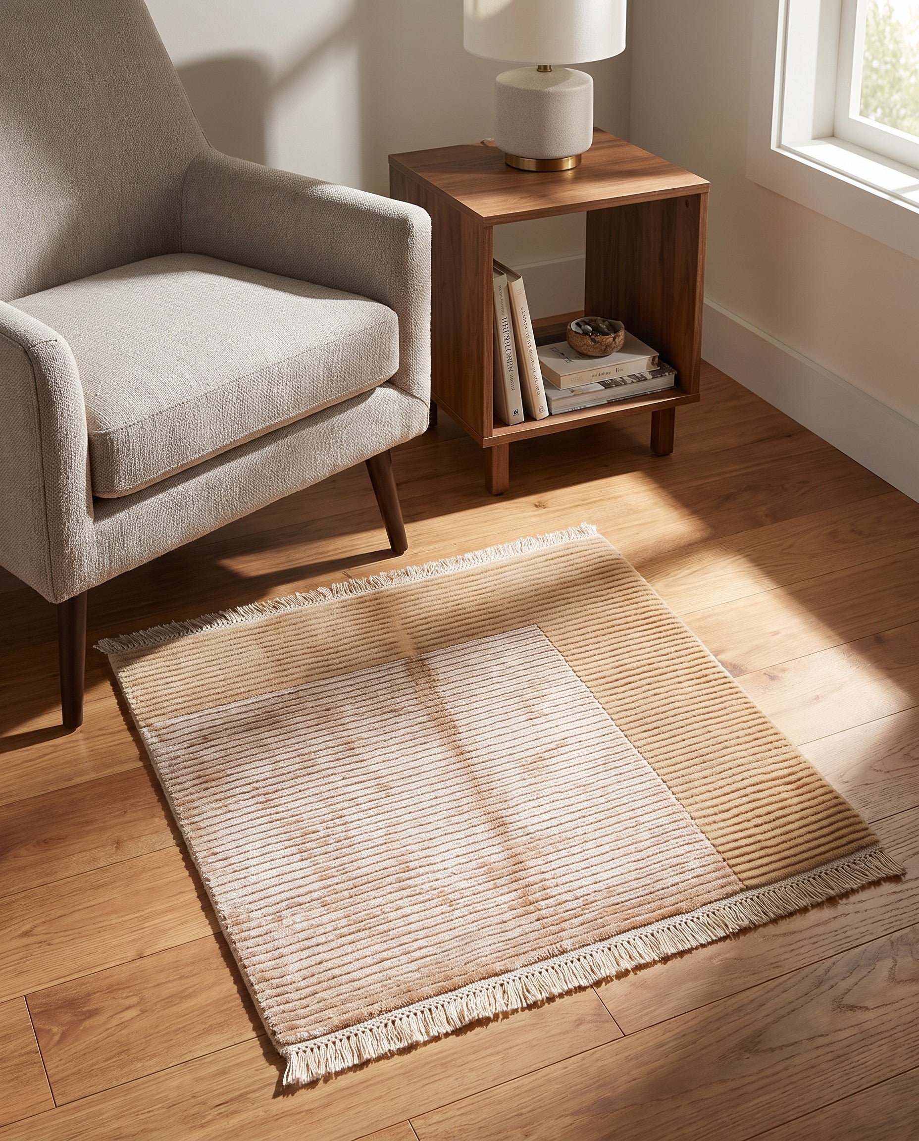 2' 7 x 2' 7 Hand Knotted Darya Wool Square Rug