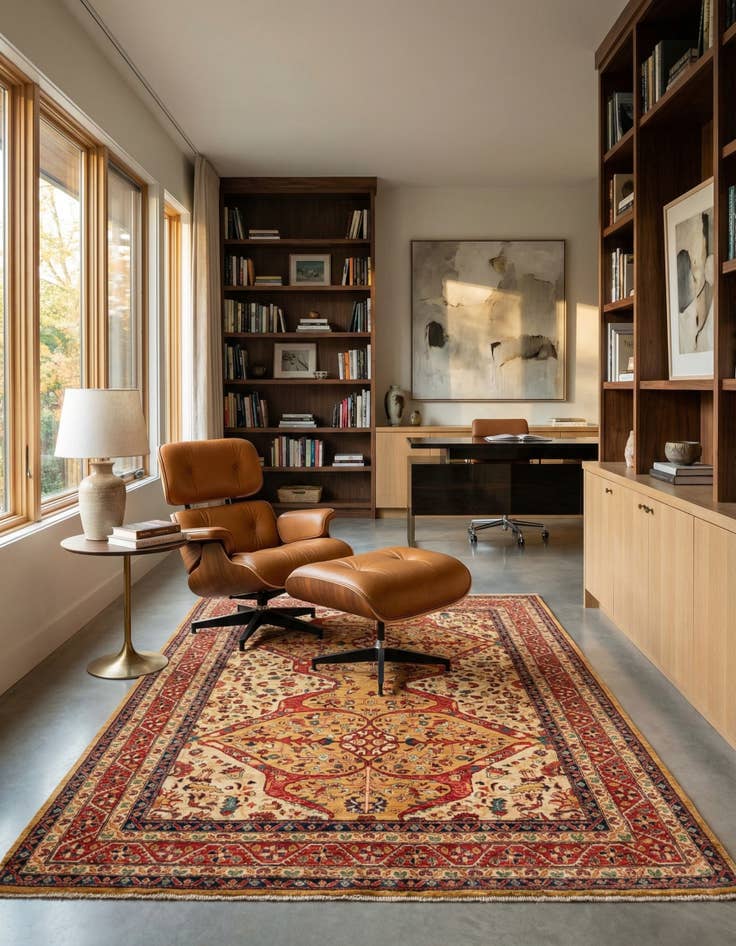 Detail image of 5' 7 x 7' 7  Hand Knotted Ariana Ziegler Oriental Rug