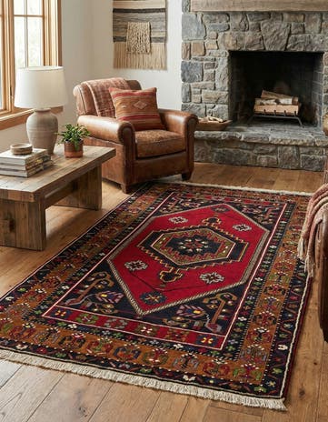 3' 10 x 7' Hand Knotted Kars Wool Rug