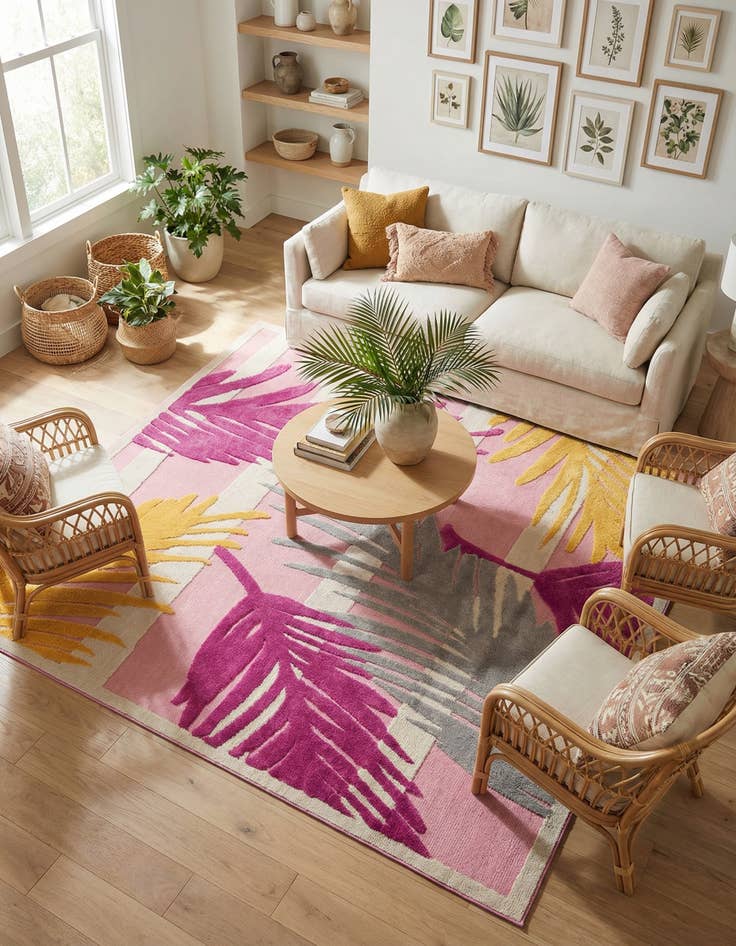 Detail image of 7' 10 x 7' 10  Washable Aruba Indoor / Outdoor Square Rug