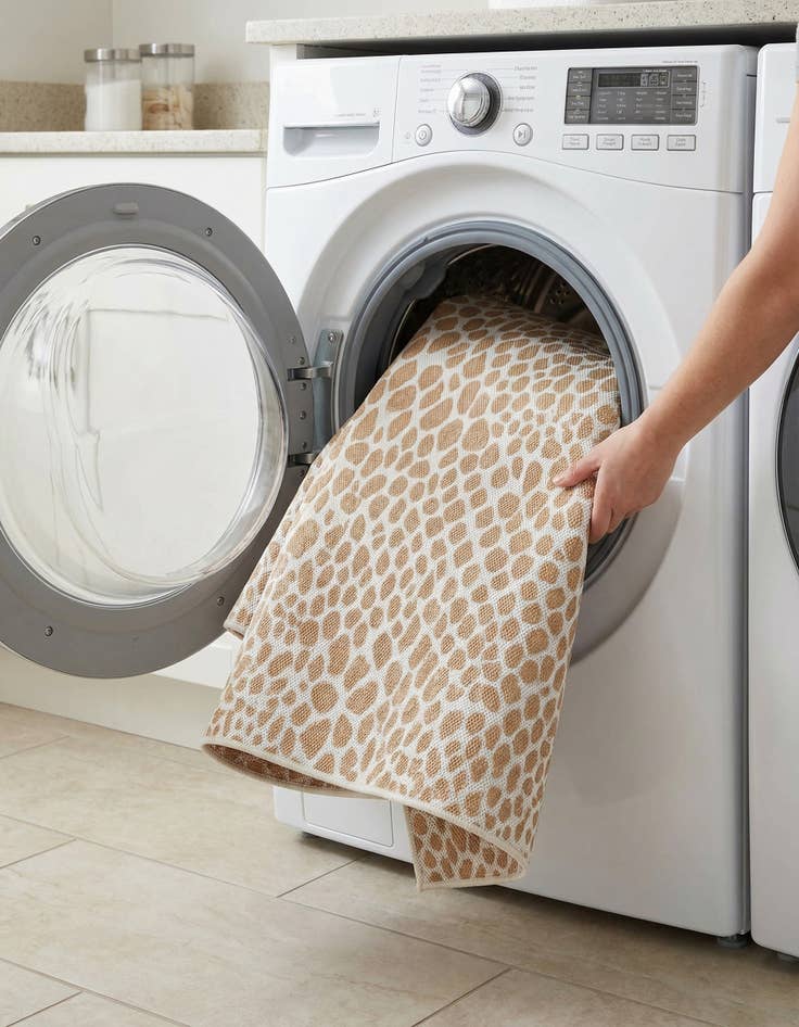 Detail image of 7' 10 x 7' 10  Washable Jill Zarin Cape Town Indoor / Outdoor Square Rug