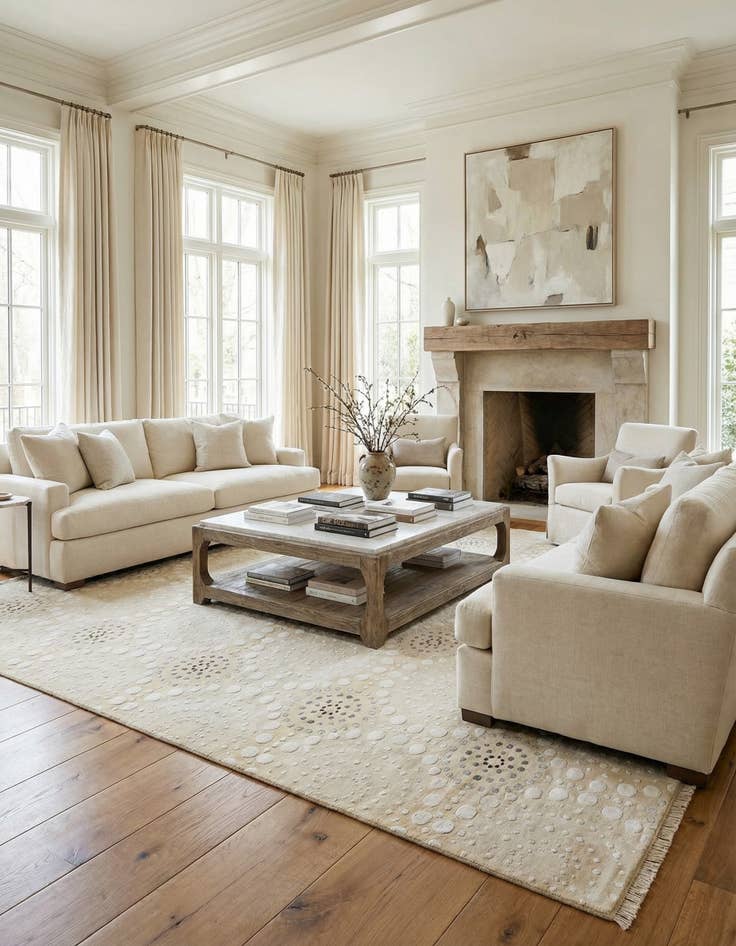 Detail image of  8' 1 x 11' 4  Hand Knotted Darya Wool Rug