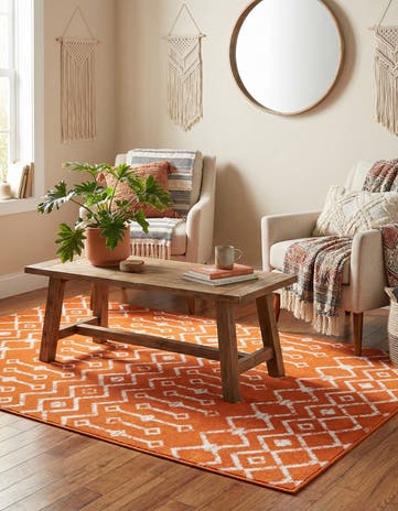 4' x 6' Kasbah Trellis Rug
