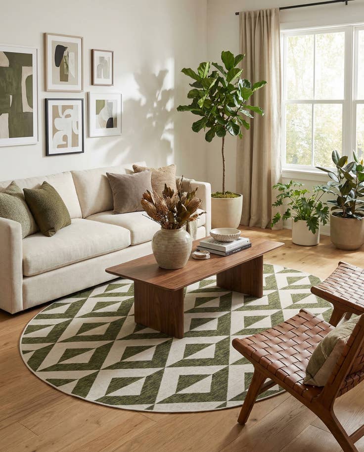 Detail image of 7' 10 x 10' Easy-Clean Jill Zarin Napa Indoor / Outdoor Oval Rug