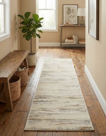 Beige Aria Runner Rug