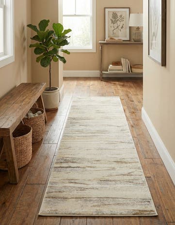 Beige Aria Runner Rug