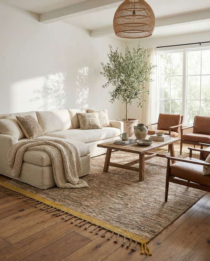 8' 3 x 9' 10 Hand Knotted Moroccan Wool Rug