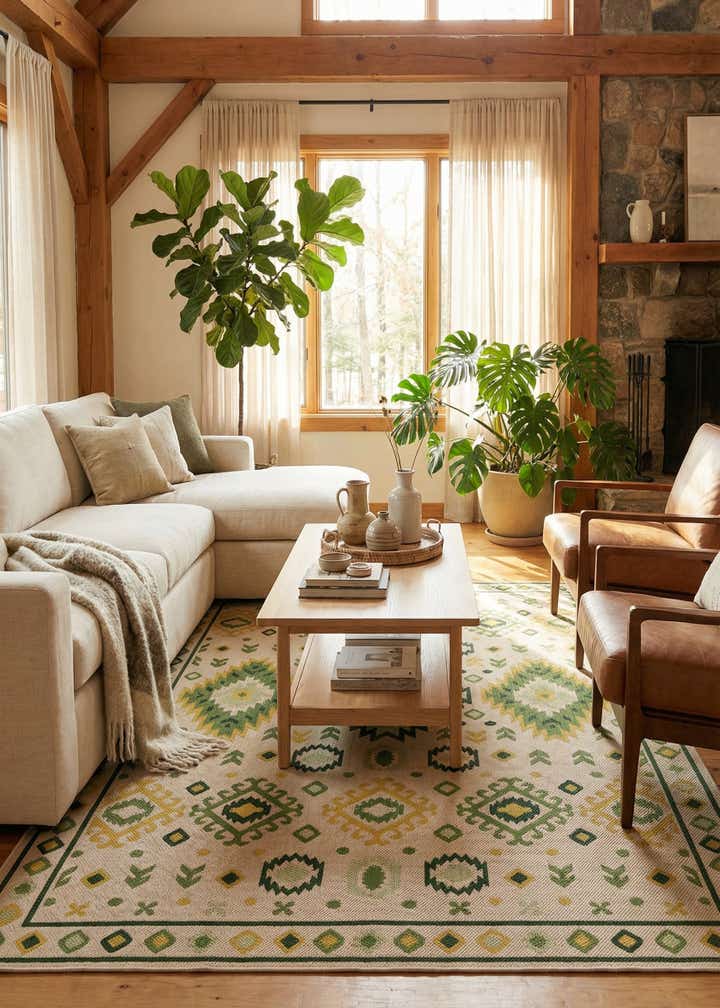 9' x 12' Easy-Clean Baja Indoor / Outdoor Rug