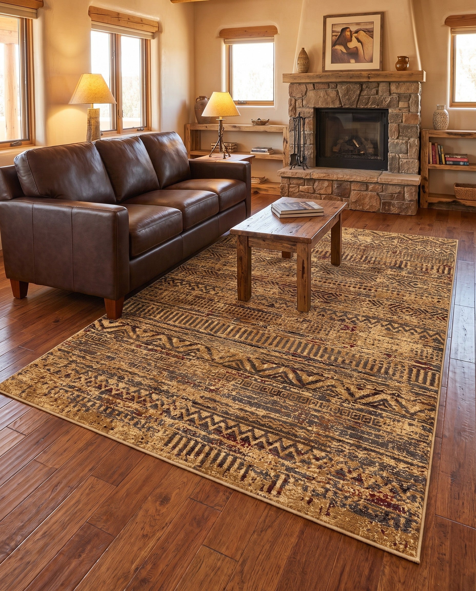 5' 3 x 8' Saturn Rug